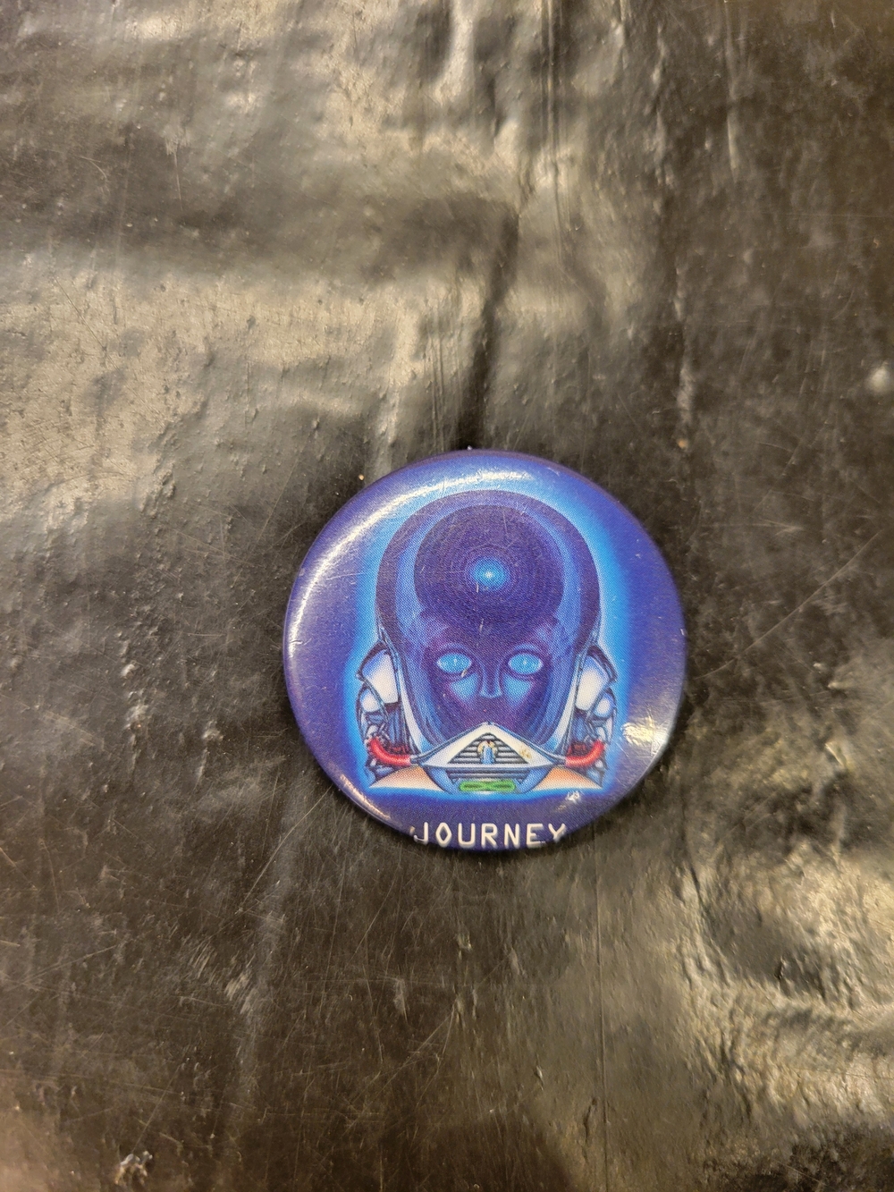 Vintage Journey Original Album Art Pinback Button Blue 2.25 In Rock & Pop Music